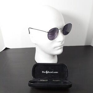 Polo Ralph Lauren Sunglasses Mens One Size Round Rimless‎ 538 Japan With Case